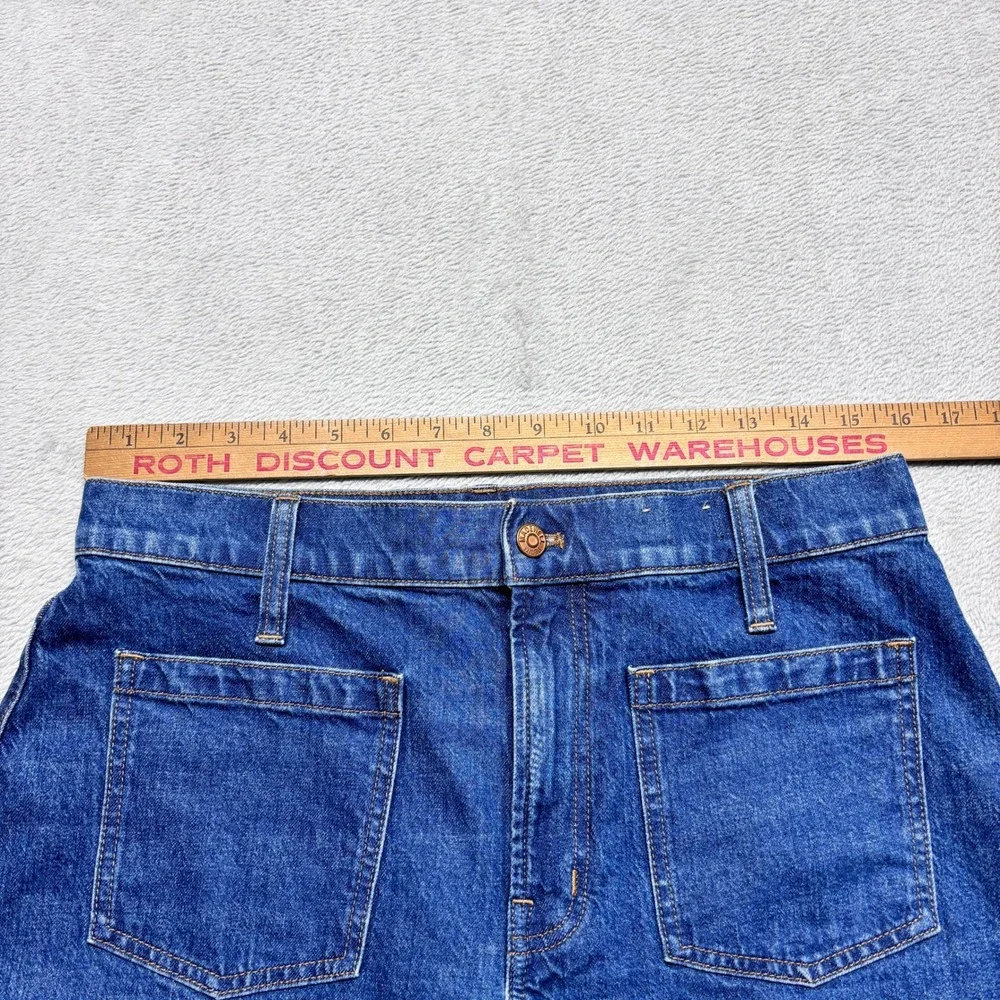 Madewell Jeans Womens 30P The Perfect Vintage Wide-Leg High Rise Patch Pocket